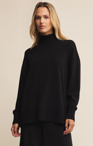 TopsSable Luxe Mock Neck Top Black