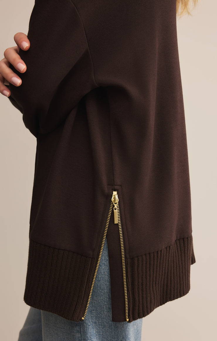 Tops Sable Luxe Mock Neck Top Sable Luxe Mock Neck Top