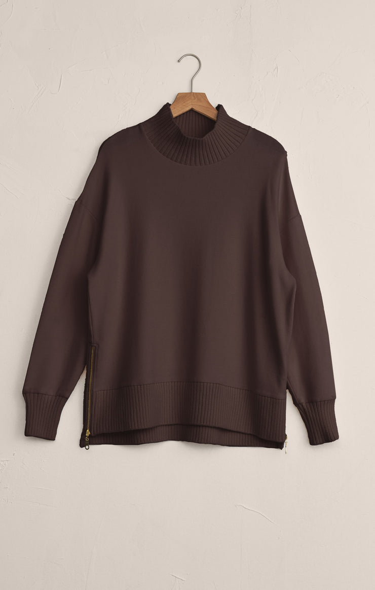 Tops Sable Luxe Mock Neck Top Sable Luxe Mock Neck Top