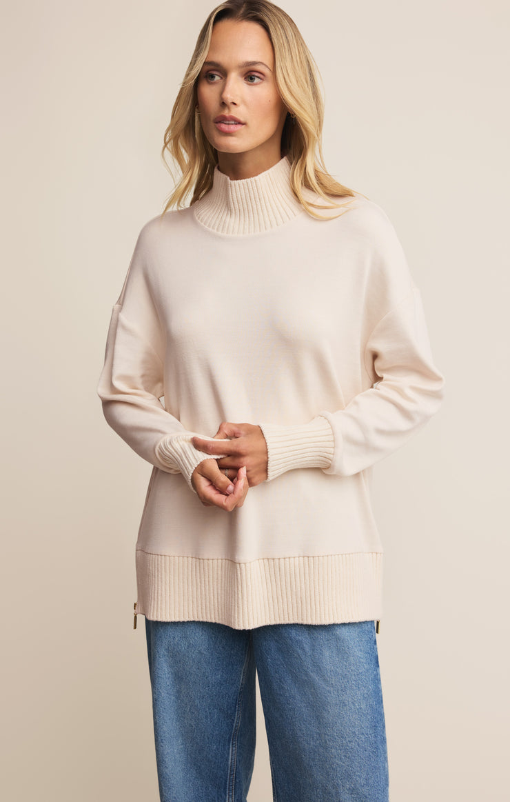 Tops Sable Luxe Mock Neck Top Sable Luxe Mock Neck Top