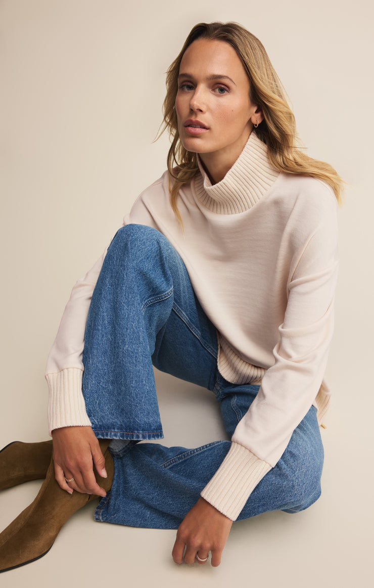 Tops Sable Luxe Mock Neck Top Sable Luxe Mock Neck Top