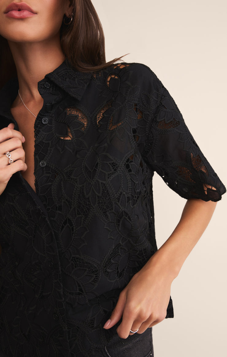 Tops Midnight Embroidered Top Midnight Embroidered Top