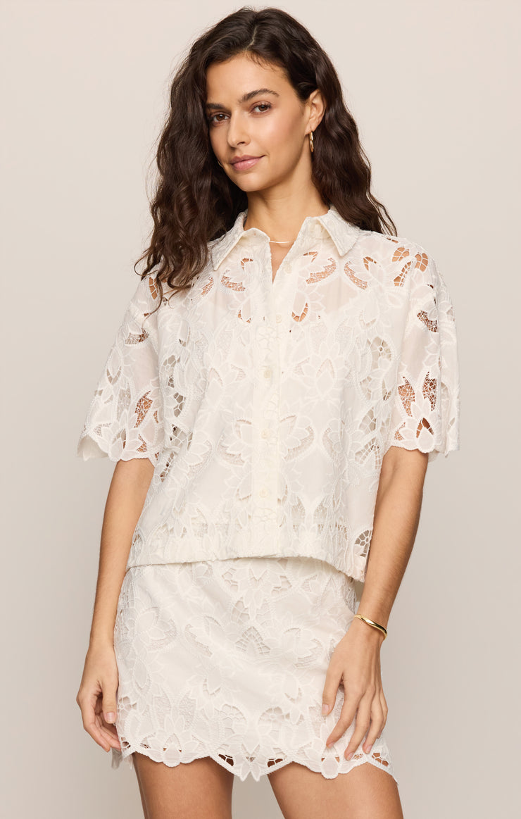 Tops Midnight Embroidered Top Cloud