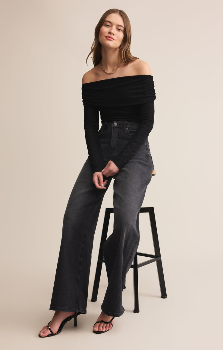 Tops Whimsy Off Shoulder Mesh Top Whimsy Off Shoulder Mesh Top