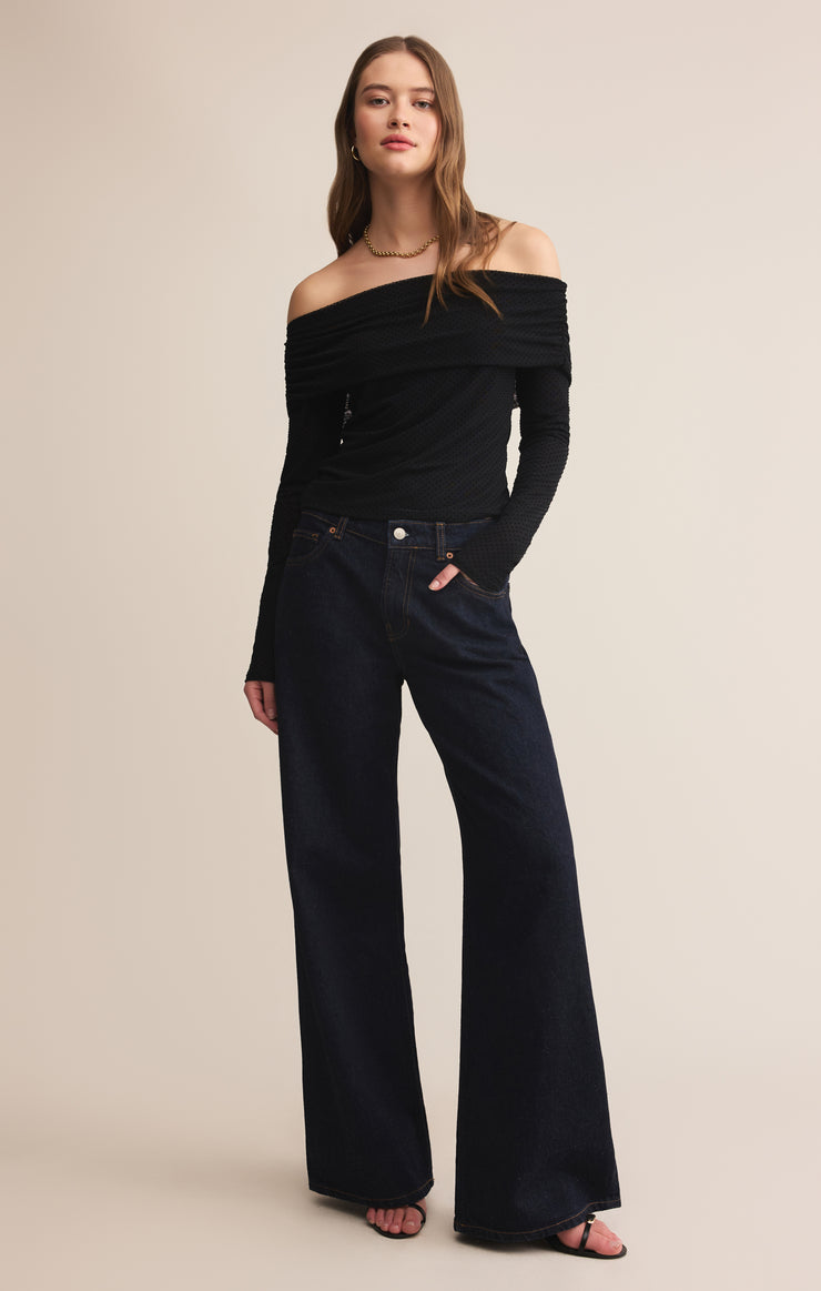 Whimsy Off Shoulder Mesh Top – Z SUPPLY