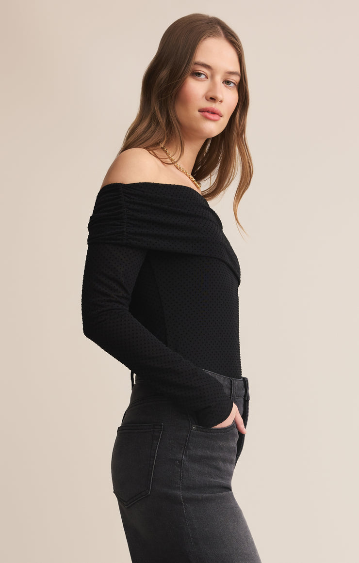 Tops Whimsy Off Shoulder Mesh Top Whimsy Off Shoulder Mesh Top