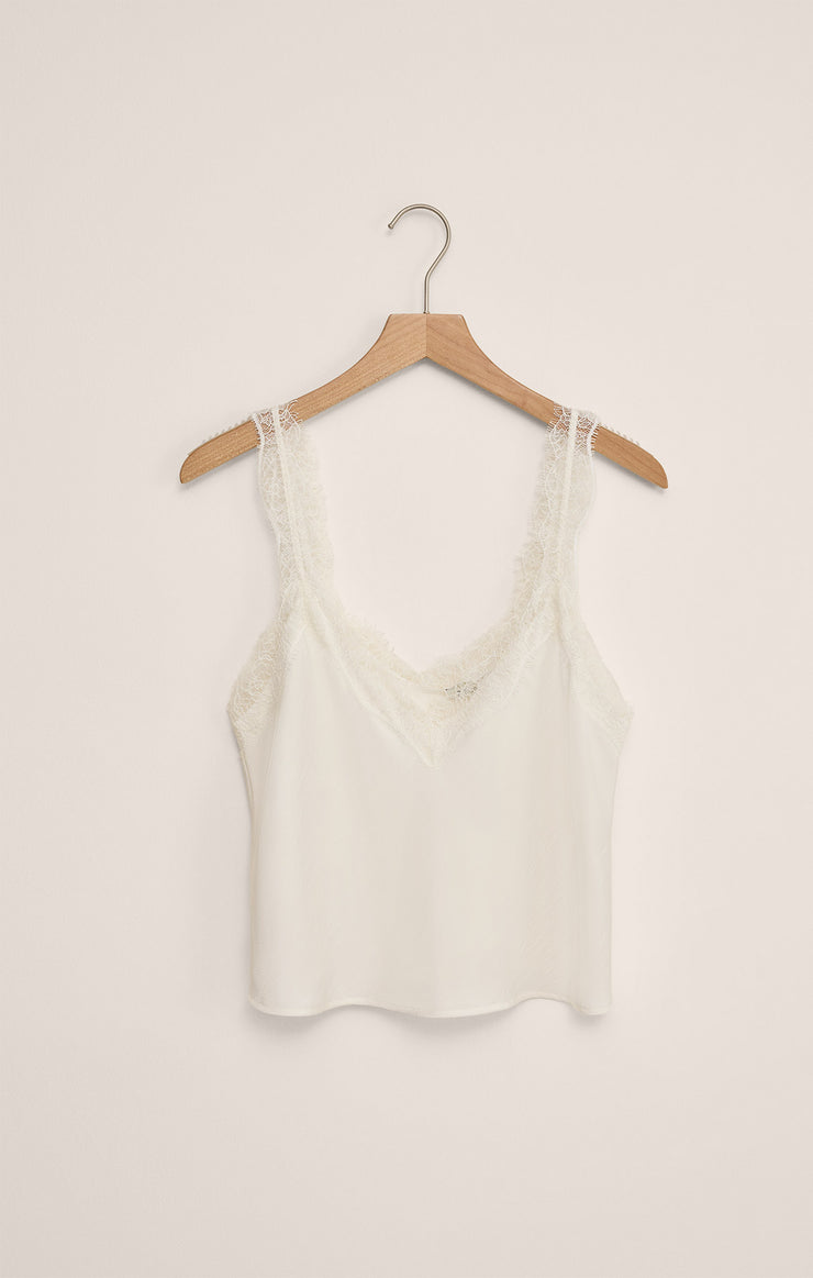 Tops Uma Lace Satin Cami Cloud