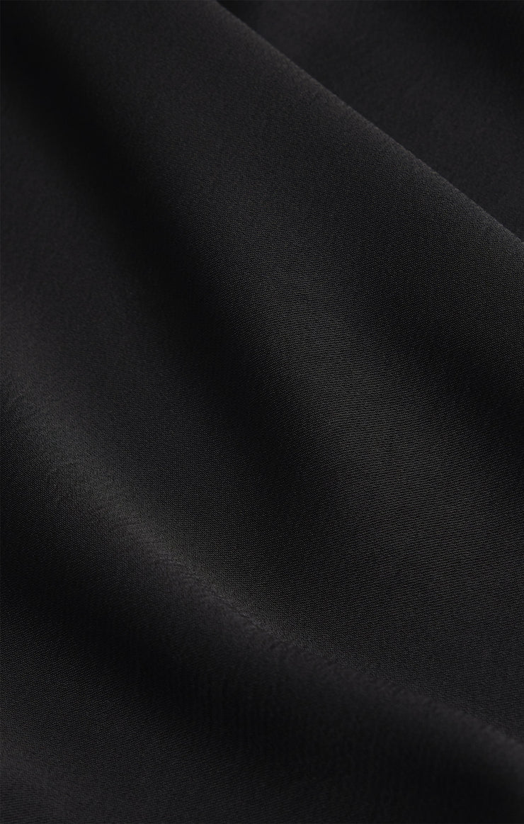 Tops Silvana Mock Neck Embroidered Top Black