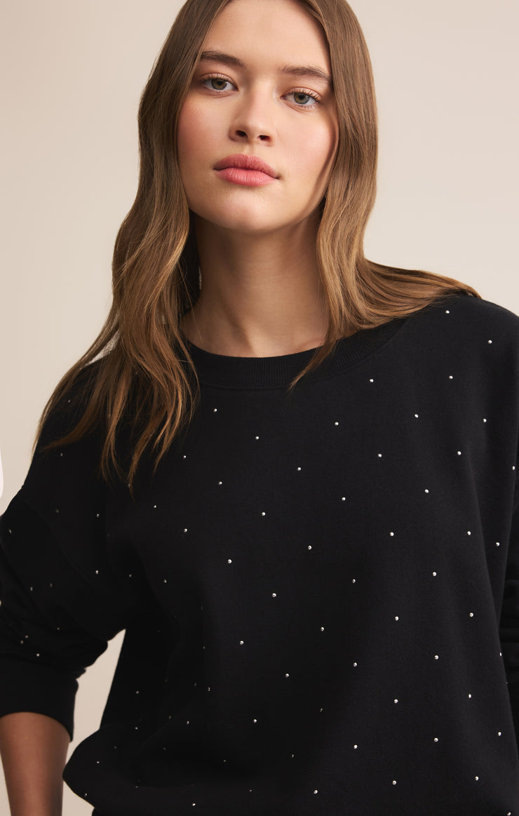 Tops Sparkle Embellished Sweatshirt Sparkle Embellished Sweatshirt