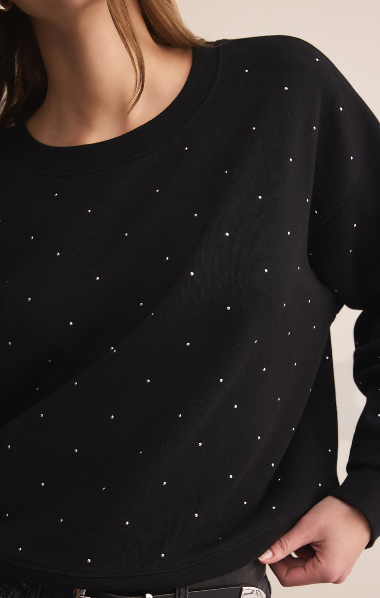 Tops Sparkle Embellished Sweatshirt Sparkle Embellished Sweatshirt