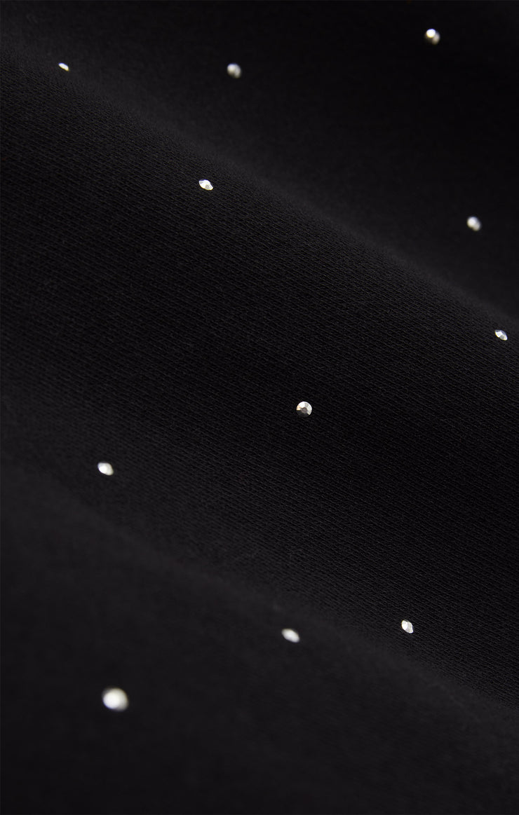 Tops Sparkle Embellished Sweatshirt Black