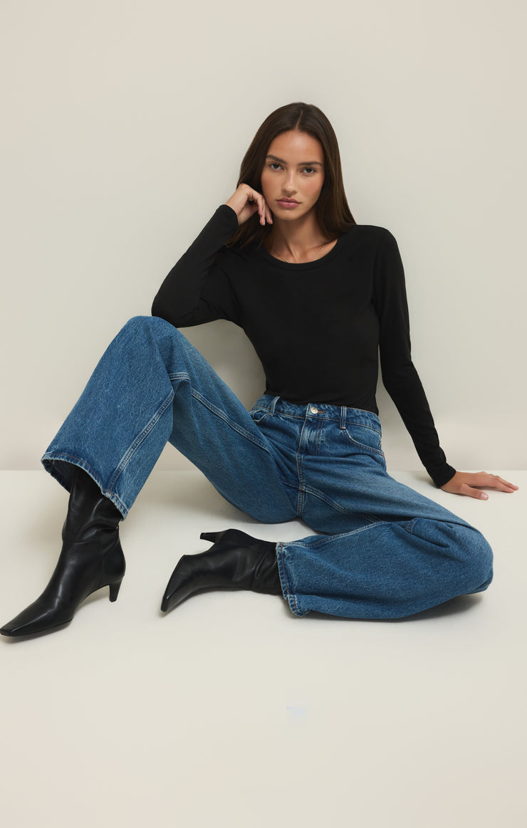 Tops Second Skin Crew Long Sleeve Top Second Skin Crew Long Sleeve Top