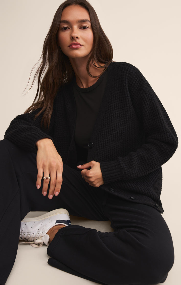 Tops Second Skin Crew Long Sleeve Tee Black