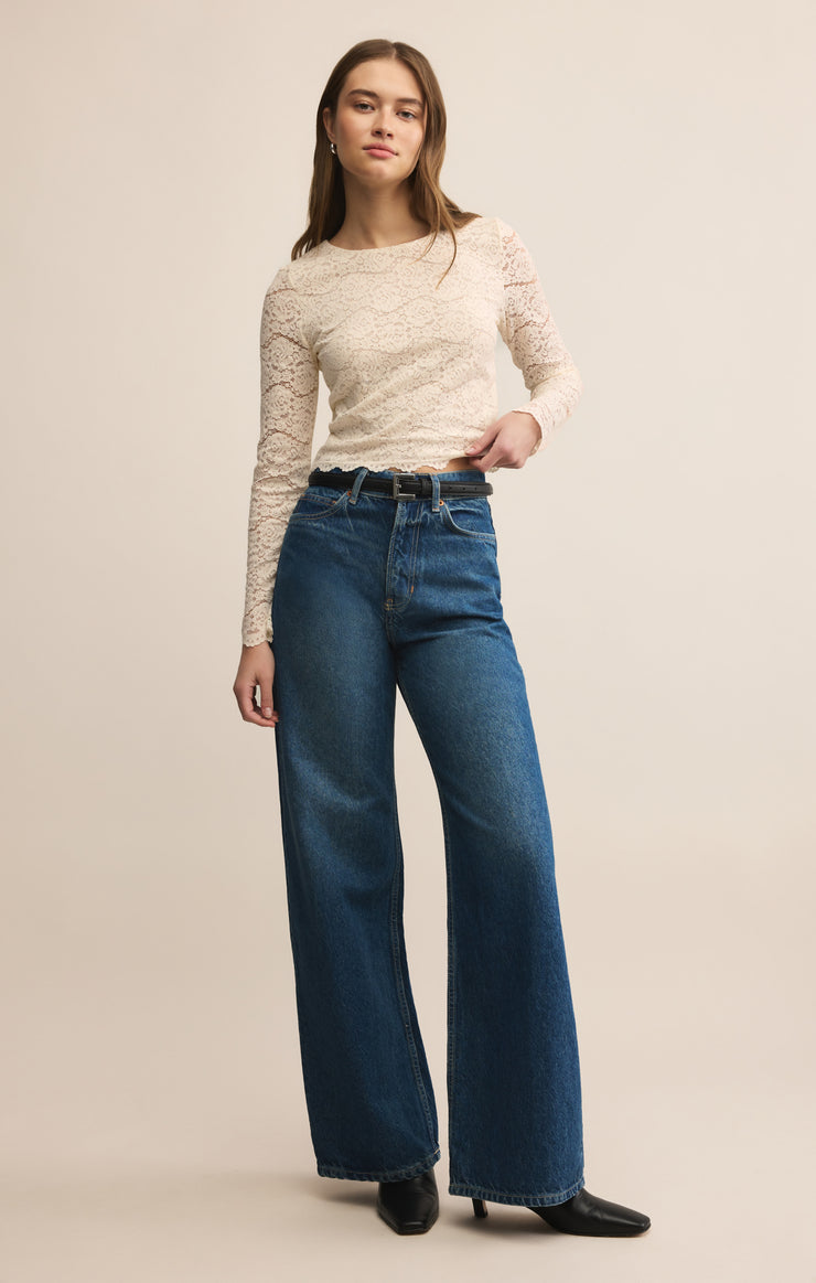 Aurora Lace Cropped Long Sleeve – Z SUPPLY