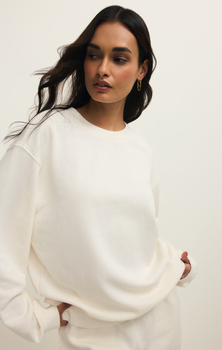 Tops Classic Boyfriend Sweatshirt Cloud