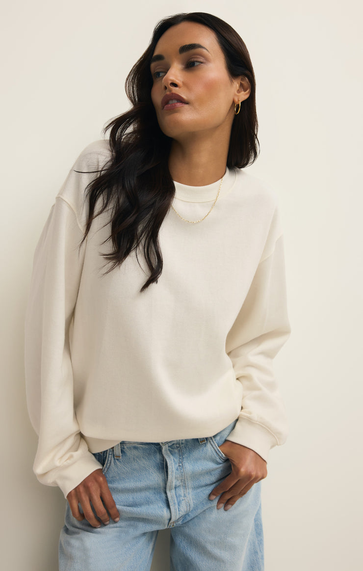 Tops Classic Boyfriend Sweatshirt Cloud
