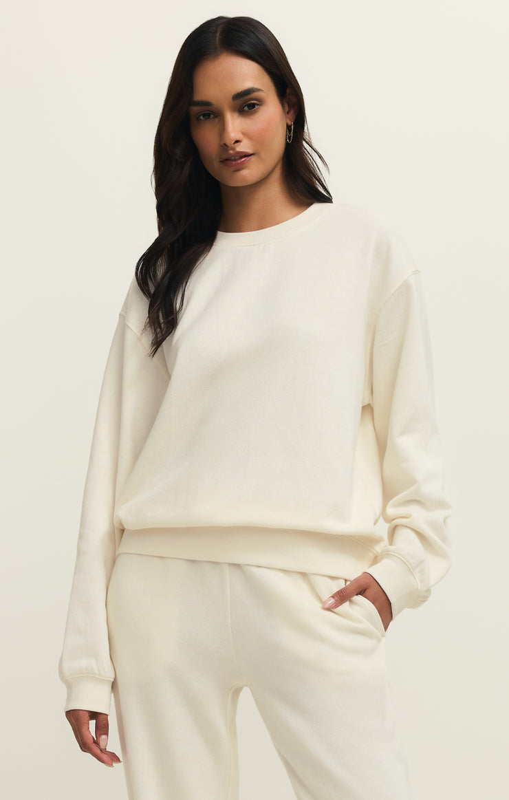 Tops Classic Boyfriend Sweatshirt Cloud