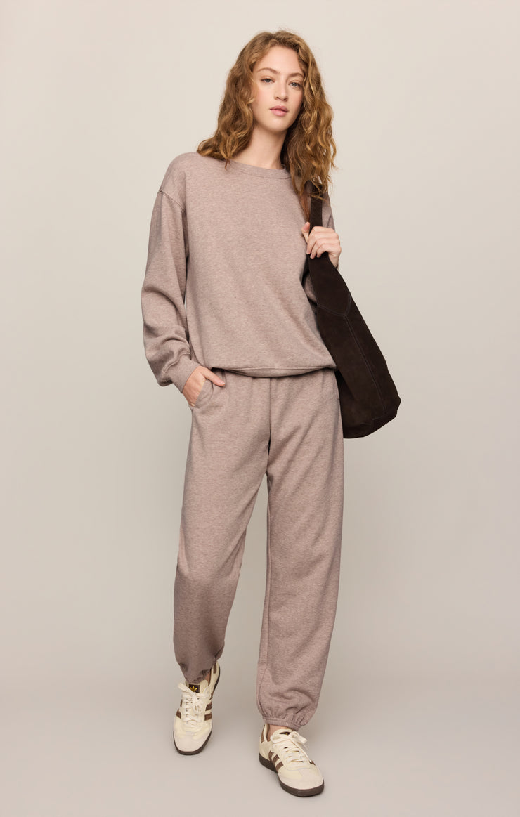 Tops Classic Boyfriend Sweatshirt Heather Ash