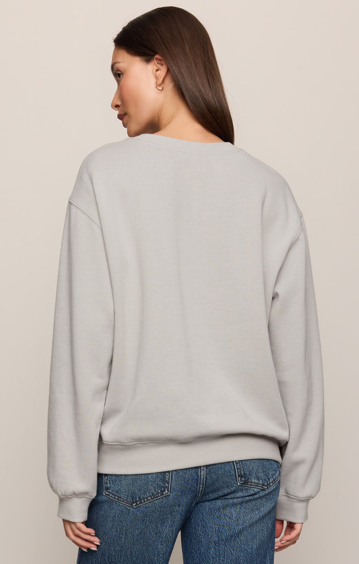 Tops Classic Boyfriend Sweatshirt Silverlake