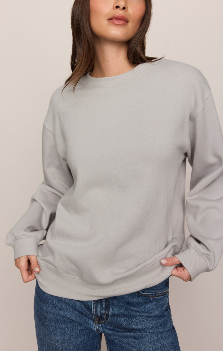 Tops Classic Boyfriend Sweatshirt Silverlake
