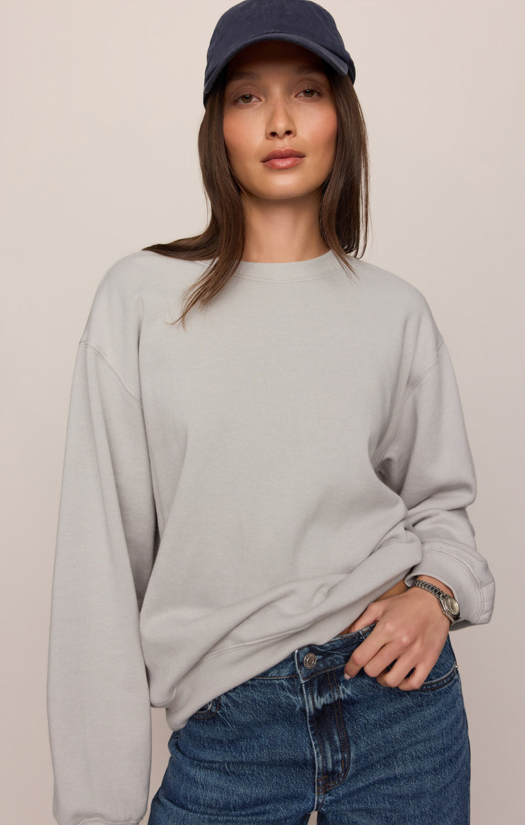 Tops Classic Boyfriend Sweatshirt Silverlake