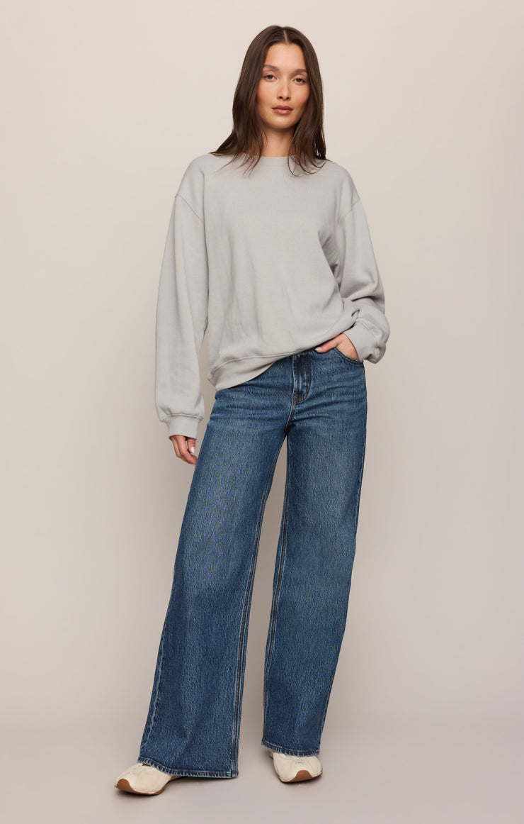 Tops Classic Boyfriend Sweatshirt Silverlake