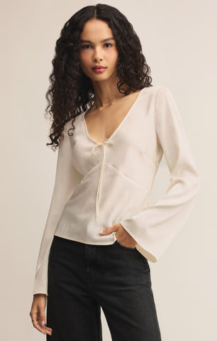Illara Tie Front Blouse – Z SUPPLY
