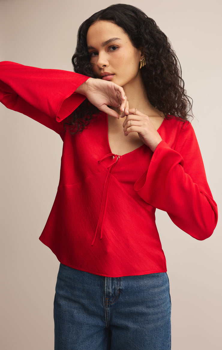 Tops Illara Tie Front Blouse Illara Tie Front Blouse