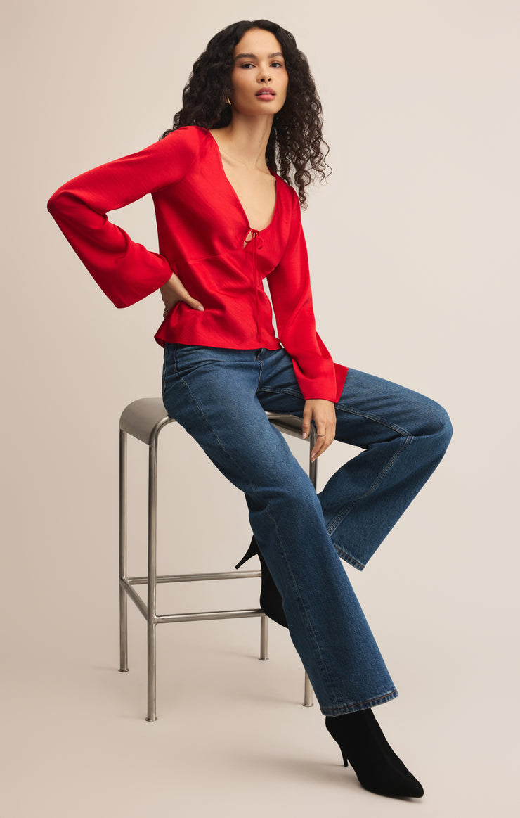 Tops Illara Tie Front Blouse Illara Tie Front Blouse