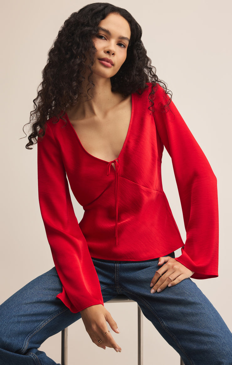 Tops Illara Tie Front Blouse Illara Tie Front Blouse