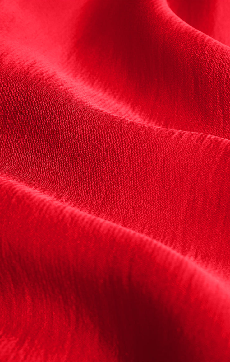 Tops Illara Tie Front Blouse Festive Red