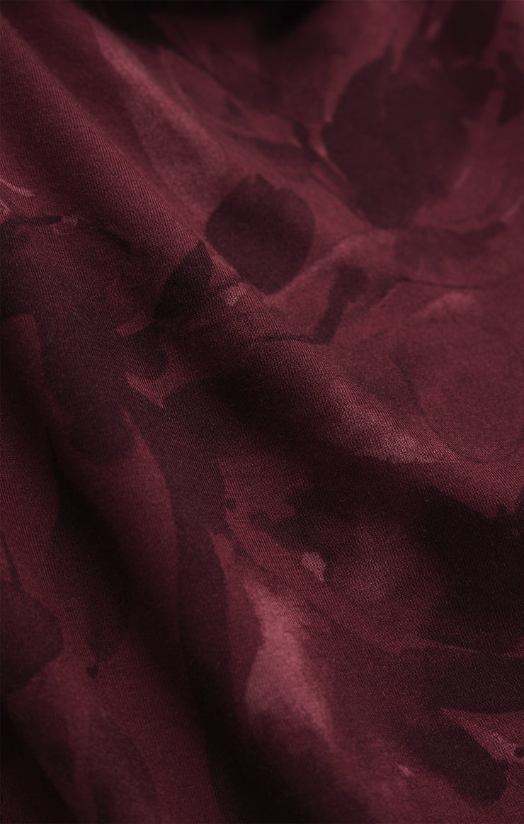 Tops Still The One Printed Bodysuit Merlot