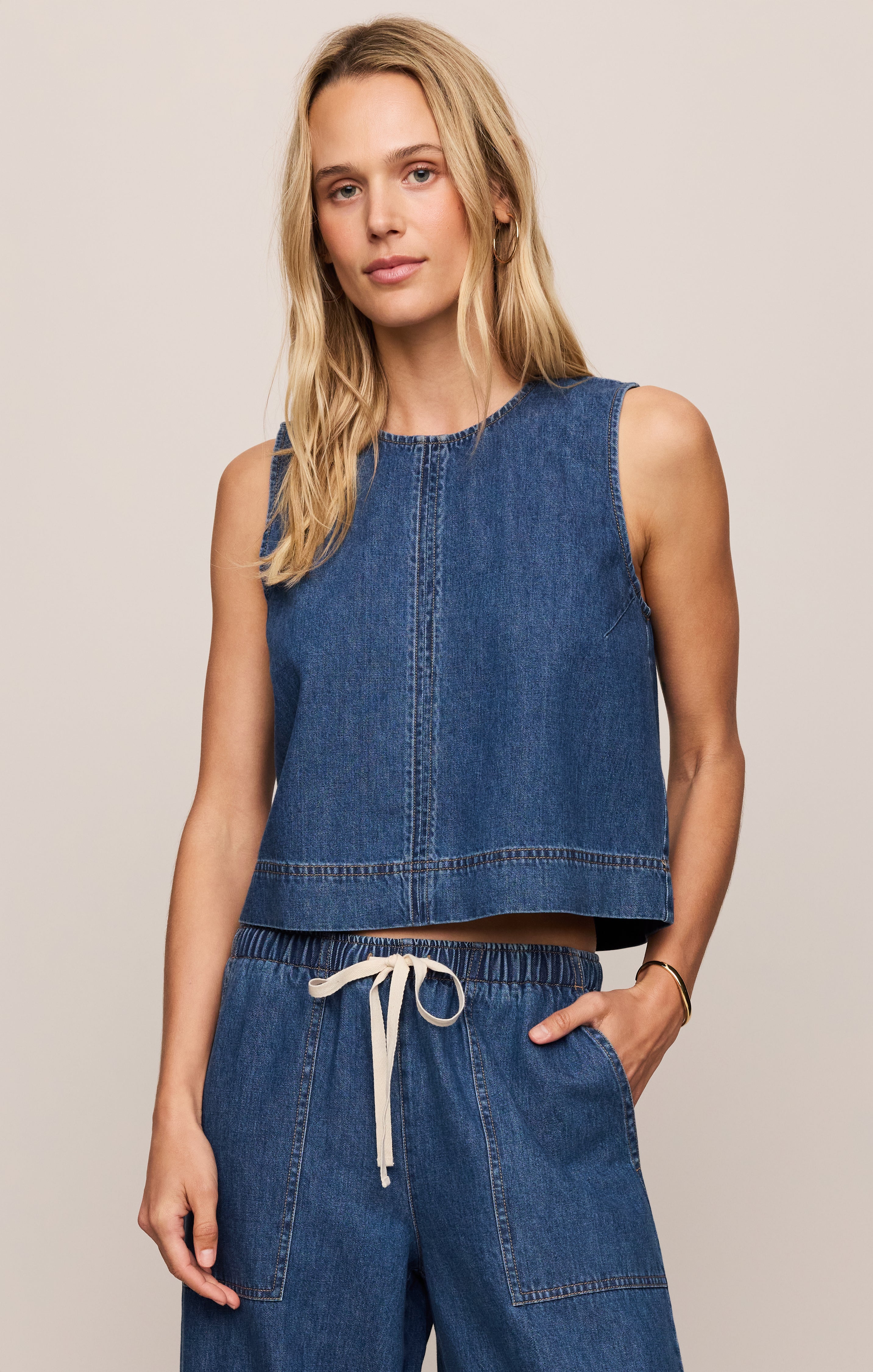 Sun Seeker Denim Cropped Tank – Z SUPPLY