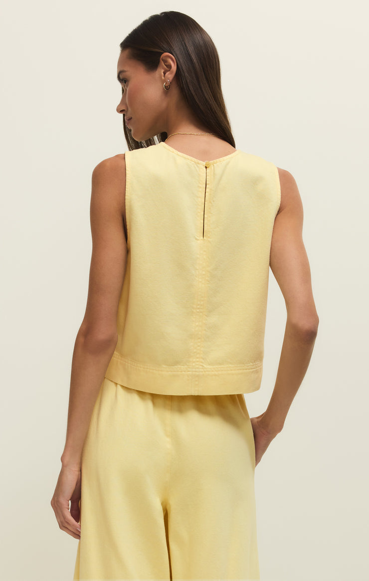 Tops Sun Seeker Twill Cropped Tank Sunnyside