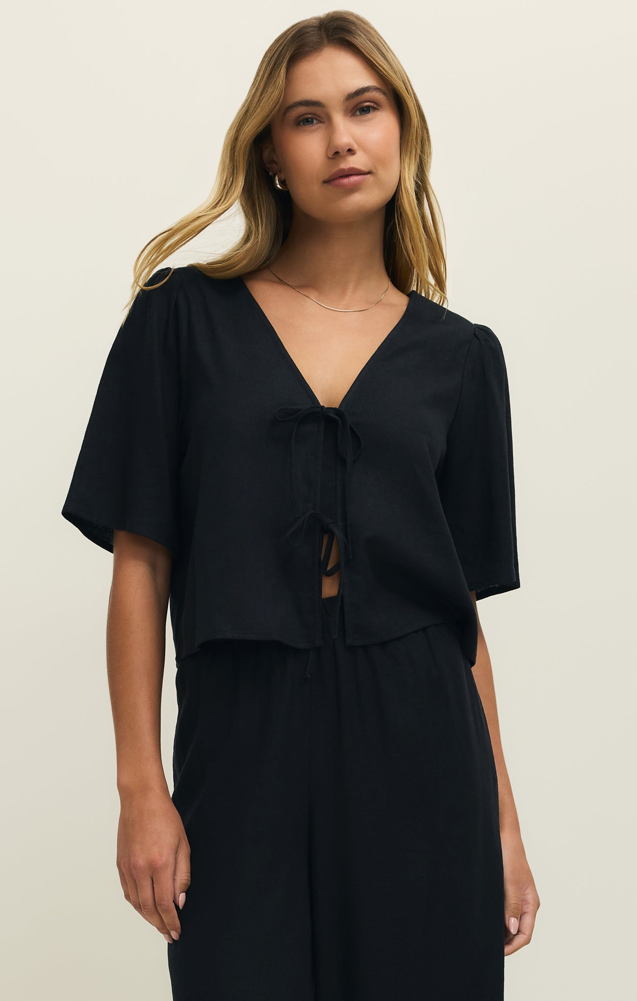 La Belle Linen Cropped Top – Z SUPPLY