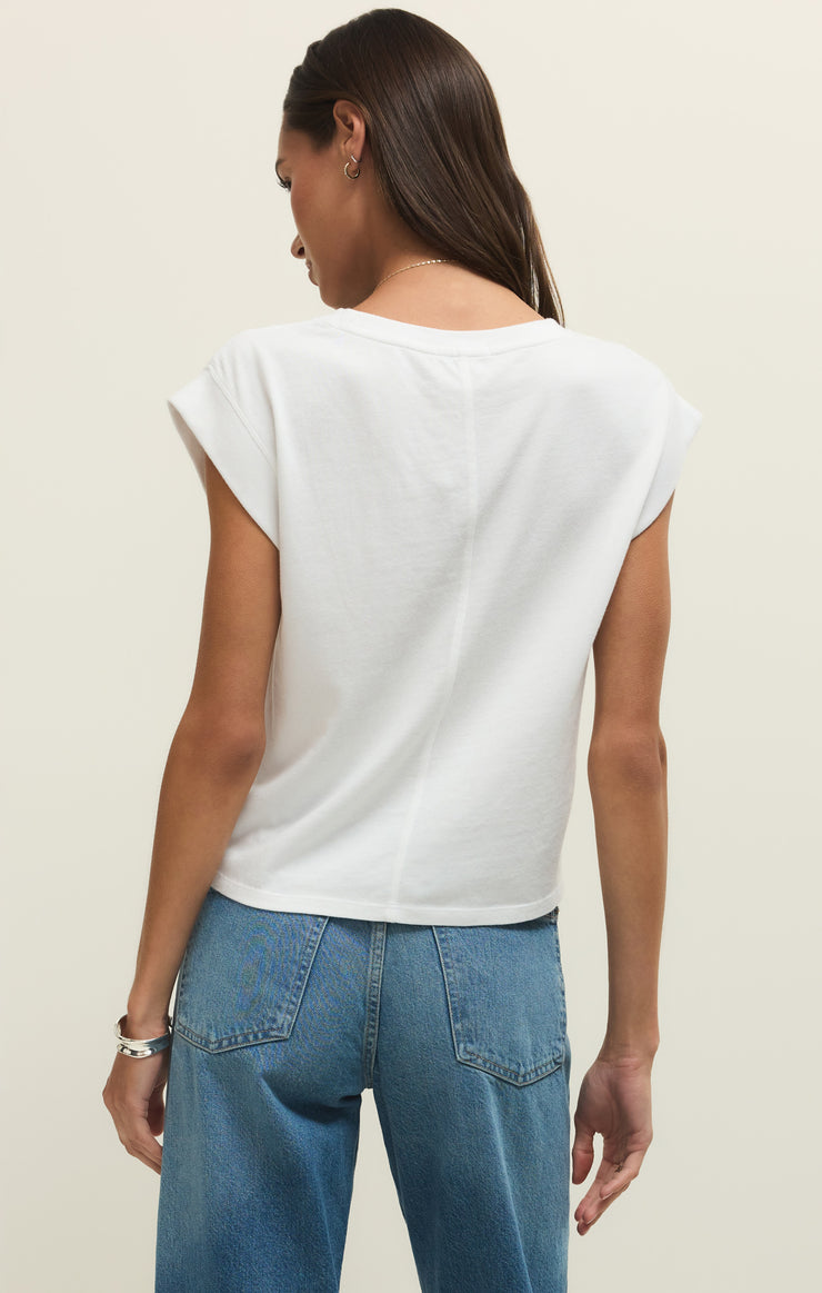 Tops Camino Cotton Jersey Tee White