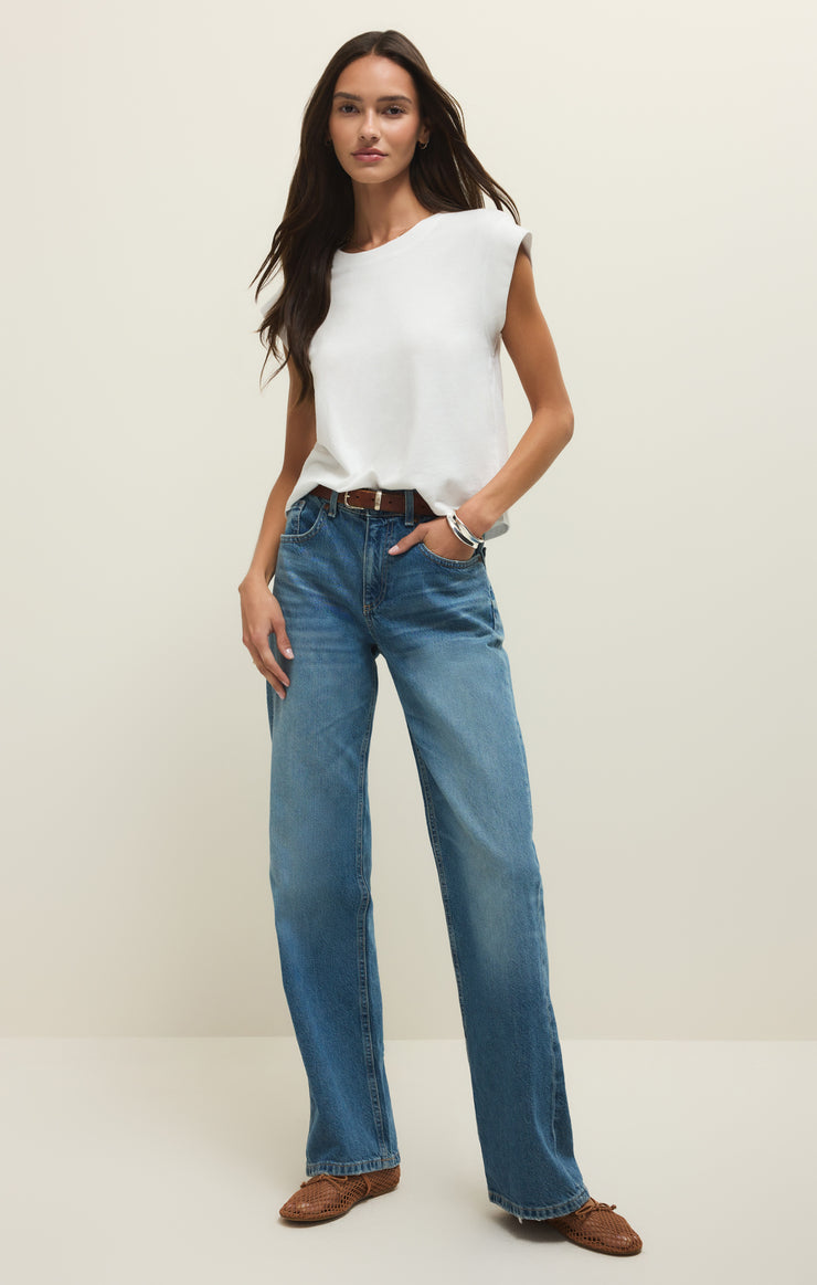 Tops Camino Cotton Jersey Tee White