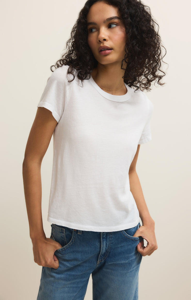 Tops Junie Cotton Tee White