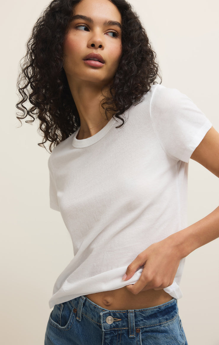 Tops Junie Cotton Tee White