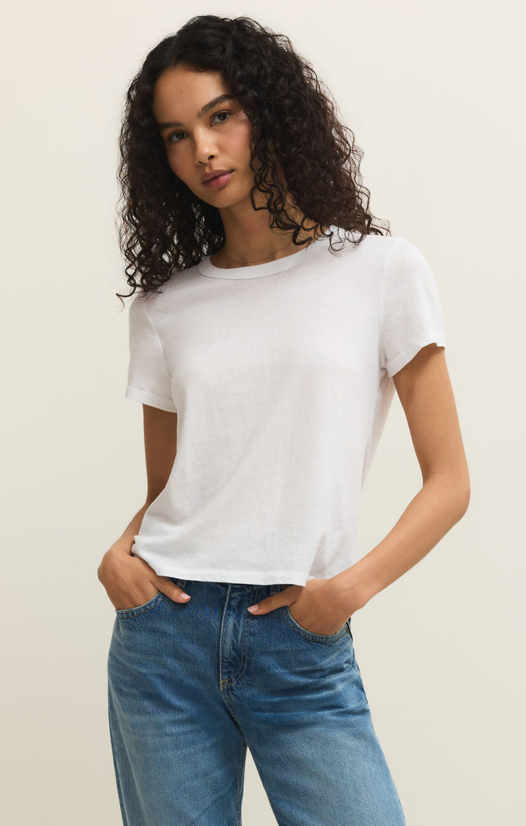 Tops Junie Cotton Tee White