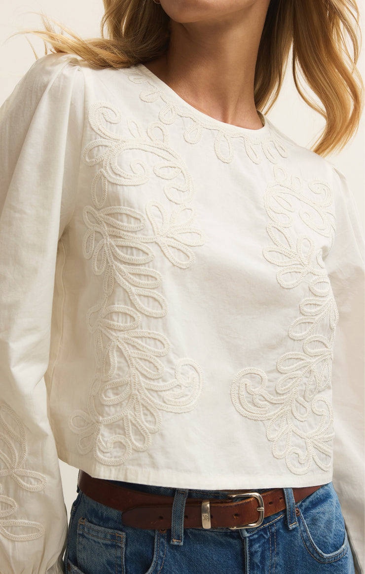 Tatiana Embroidered Cropped Top – Z SUPPLY