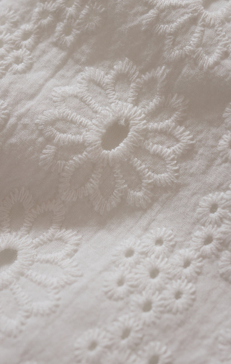 Tops Capri Eyelet Top White