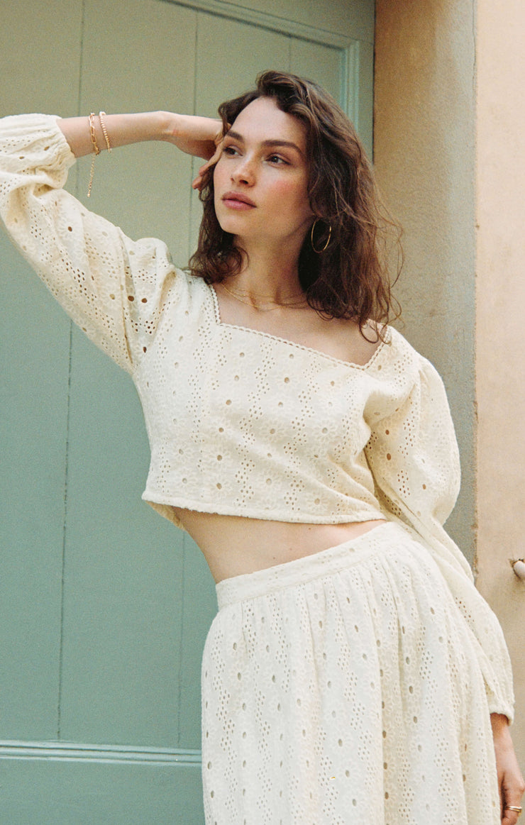 Tops Bria Cotton Eyelet Top Bria Cotton Eyelet Top