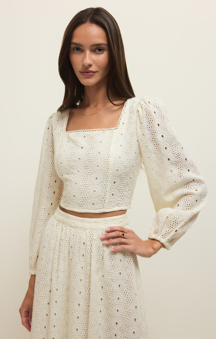 Tops Bria Cotton Eyelet Top Bria Cotton Eyelet Top