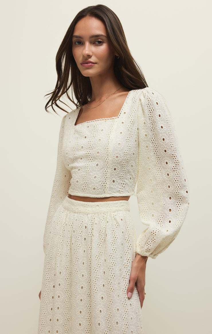 Tops Bria Cotton Eyelet Top Bria Cotton Eyelet Top
