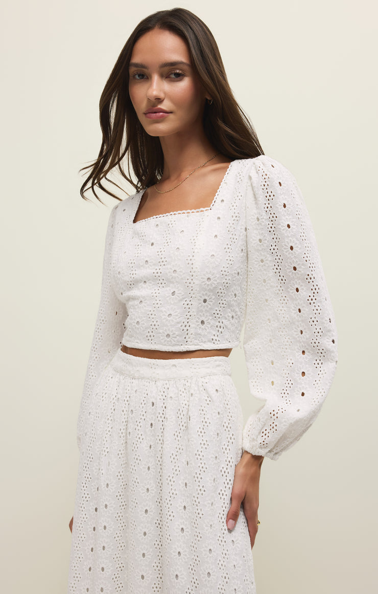 Tops Bria Cotton Eyelet Top Bria Cotton Eyelet Top