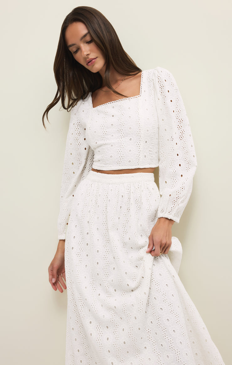 Tops Bria Cotton Eyelet Top Bria Cotton Eyelet Top