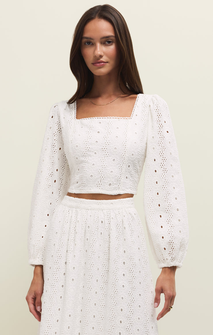 Tops Bria Cotton Eyelet Top Bria Cotton Eyelet Top