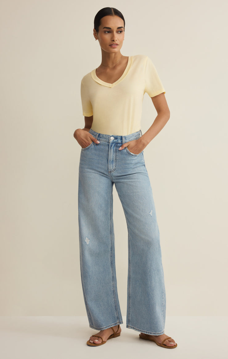 Tops Elara Cotton Jersey Top Pineapple