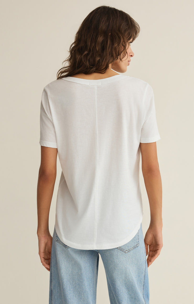 Tops Elara Cotton Jersey Top White
